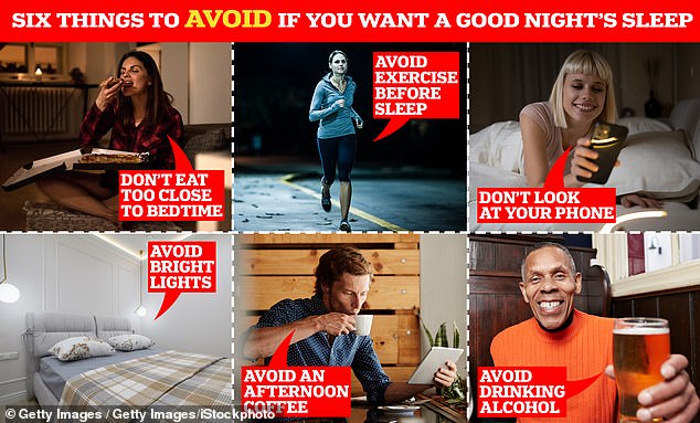 Eating a big meal, exercising and scrolling social media just before bed is a recipe for a bad night's sleep, warns sleep and circadian rhythm expert Professor Russell Foster