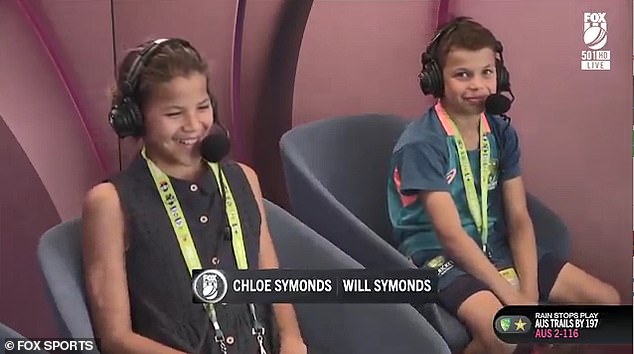 Children of Andrew Symonds melted the hearts of cricket fans after appearing on television