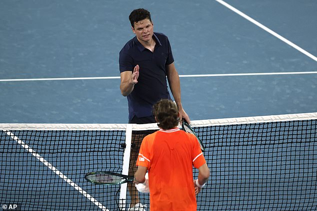 Watch the brutal moment Milos Raonic is forced to retire