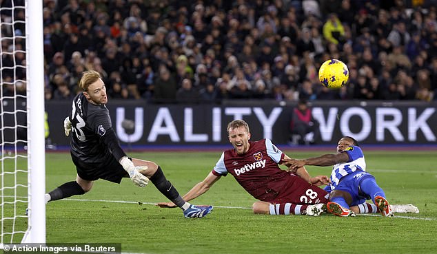 West Ham and Brighton played a goalless draw at the London Stadium on Tuesday evening