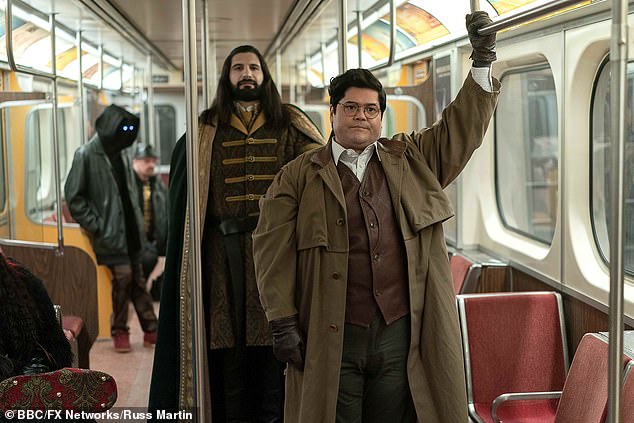 Novak (Kayvan Novak) and Guillermo de la Cruz (Harvey Guillen) in What We Do in the Shadows (BBC2)