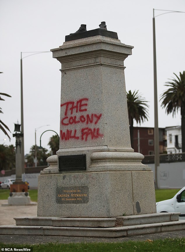 In Melbourne, the bronze statue of Cook, erected in 1914, was sawed off at the ankles and pushed off its pedestal, writes JEREMY BLACK