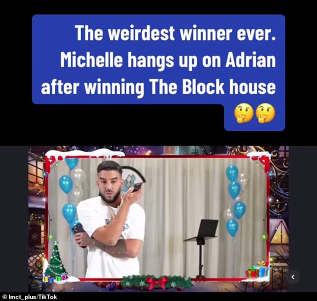 Melbourne entrepreneur Adrian Portelli (pictured) was left speechless after the winner of a multi-million dollar prize hung up on him while delivering the life-changing news