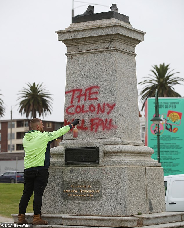 A spokesperson for local residents said removing the statue would give victory to vandals and criminals