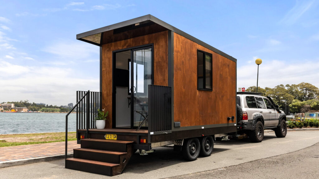 off grid work mate tiny mobile office doubles as charging station for the towing ev 221567 1