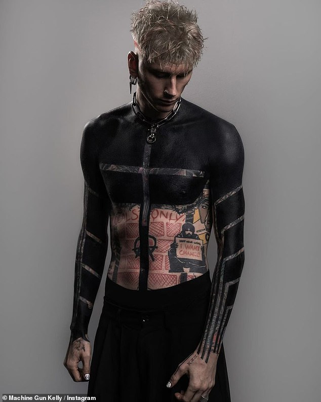 Machine Gun Kelly sent shockwaves among fans on Tuesday when he unveiled his dramatic new body art – but what do the rest of his tattoos mean?