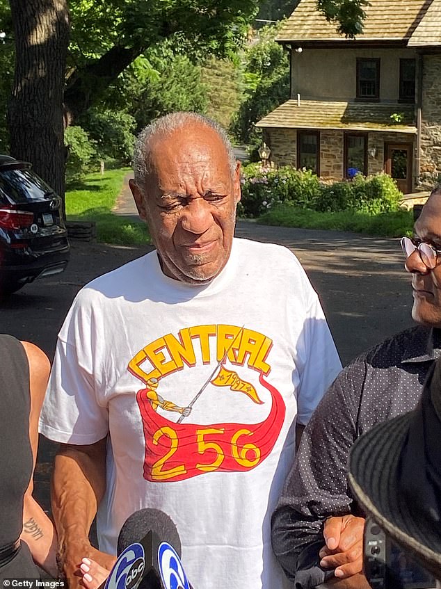 Cosby is pictured in June 2021, after being released from prison after three years