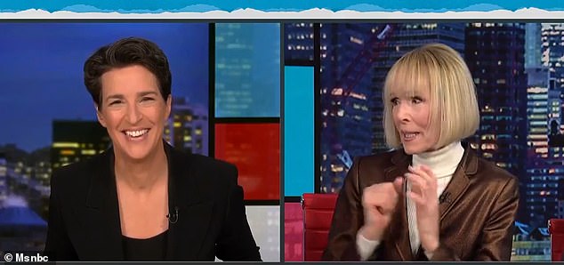 “Rachel, what do you want?  Penthouse?  It's yours Rachel!'  Carroll told MSNBC host Rachel Maddow when she appeared on her show Monday