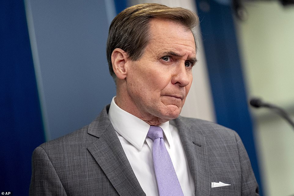 That response could be multi-level, staged and sustained over time.”  Aboard Air Force Once, national security spokesman John Kirby gave only an outline of what was being considered.  