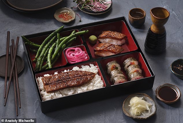 Forsea Foods has teamed up with chef Katsumi Kusomoto to create two traditional Japanese dishes (pictured) using lab-grown meat