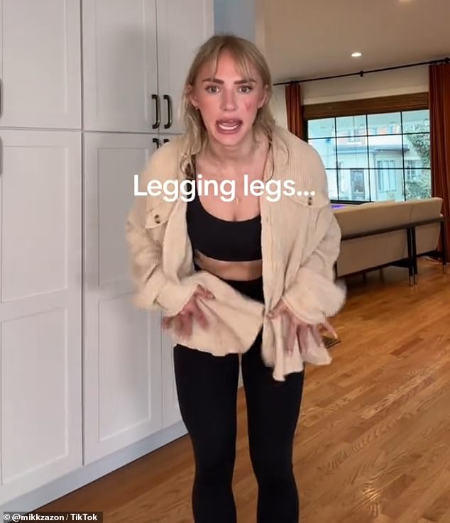 Influencer Mik Zazon, whose content focuses on comfortable fashion and recovery from eating disorders, made a video basing the body shaming trend, which she shared with her 1.7 million followers