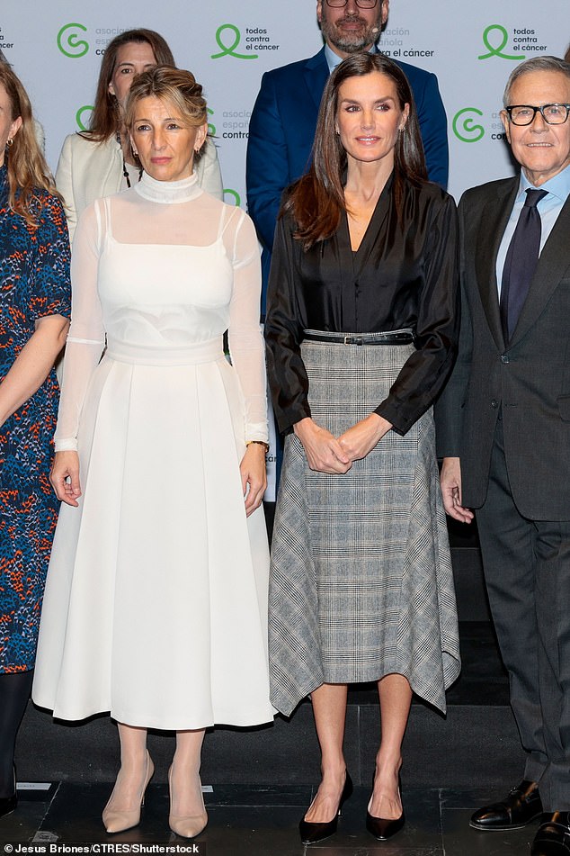 The event – ​​​​which took place at Espacio La Salle by Eneldo – was attended by several guests, including the Spanish Minister of Labor and Social Economy Yolanda Díaz (left)