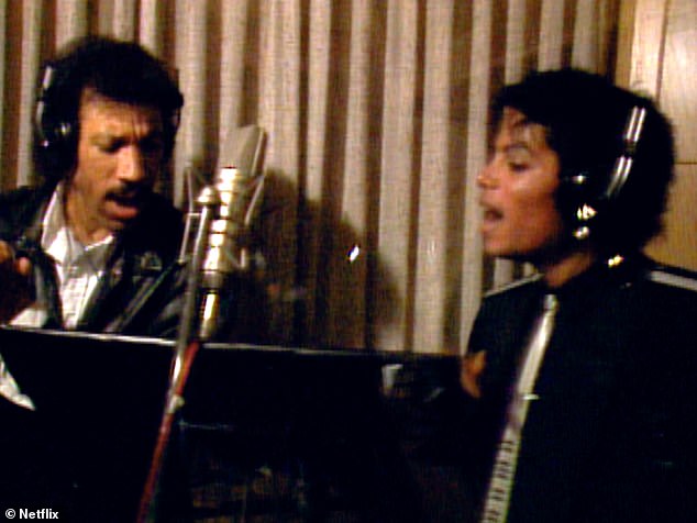 The film, which was released on the streaming service on Monday, looks back on the creation of the famous 1985 song We Are The World, with Michael Jackson and Lionel Richie.