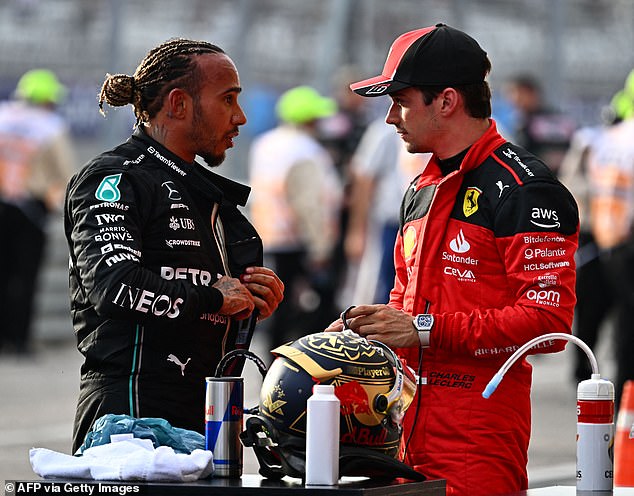 The Brit is expected to join the Scuderia together with Charles Leclerc (right) after leaving Mercedes