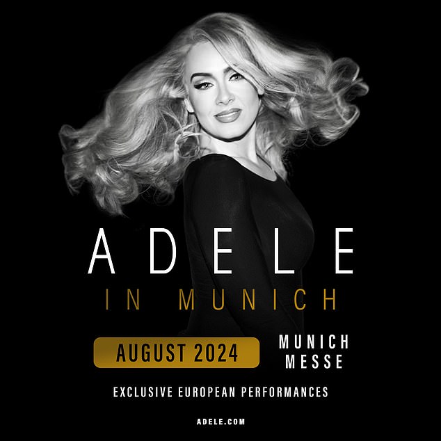 Her 'Weekends With Adele' residency at the Colosseum in Caesars Palace's famed casino and event space will come to an end in June 2024, freeing up her schedule for summer residency in Germany