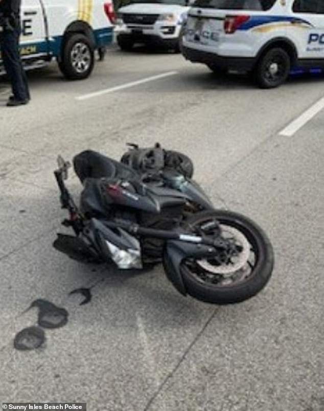 Police say Gil deliberately ran over a police officer with his motorcycle after being ordered to stop driving