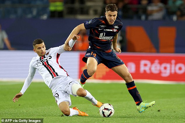 The 21-year-old has made 14 appearances for Montpellier in all competitions this season, returning one goal and an assist for the Ligue 1 side.