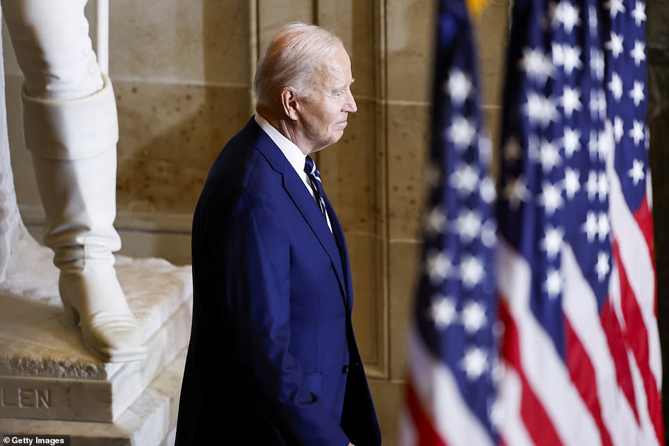 In his remarks, Biden offered prayers for the families of the three soldiers killed in Jordan this weekend, for those held hostage in Gaza and for the people of Ukraine.