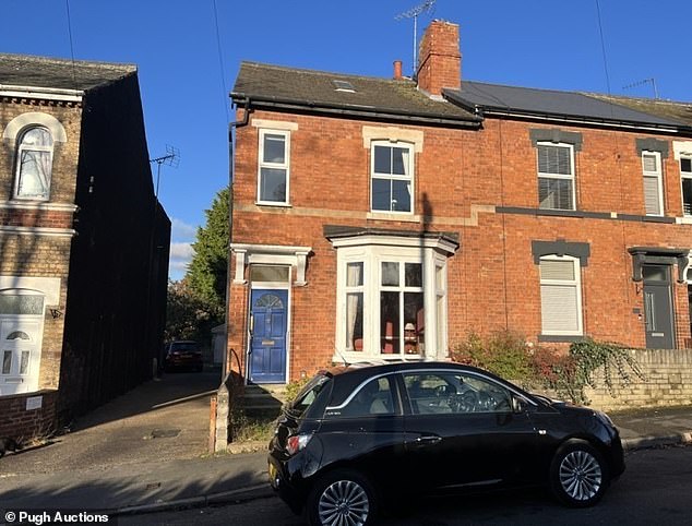 This Victorian end-of-terrace in the Nottinghamshire market town of Worksop is being sold by Pugh Auctions on January 30 with a guide price of £110,000