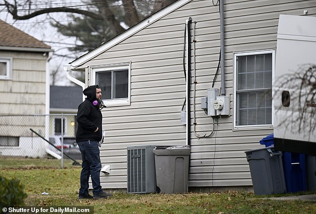 The private hazmat team was hired to clean up the property after police removed Mohn's mutilated remains Tuesday evening