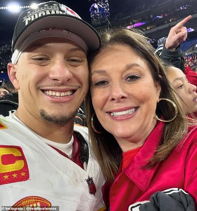 Randi also spoke about his son's work ethic in a separate Instagram post after the Chiefs defeated the Ravens