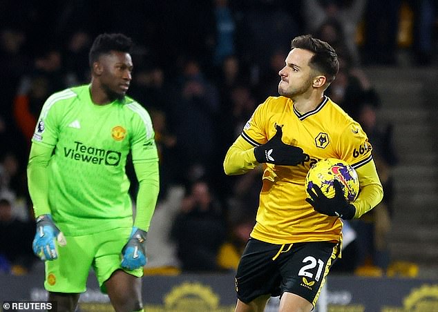 But Pablo Sarabia gave Wolves hope when he smashed home a penalty in the second half