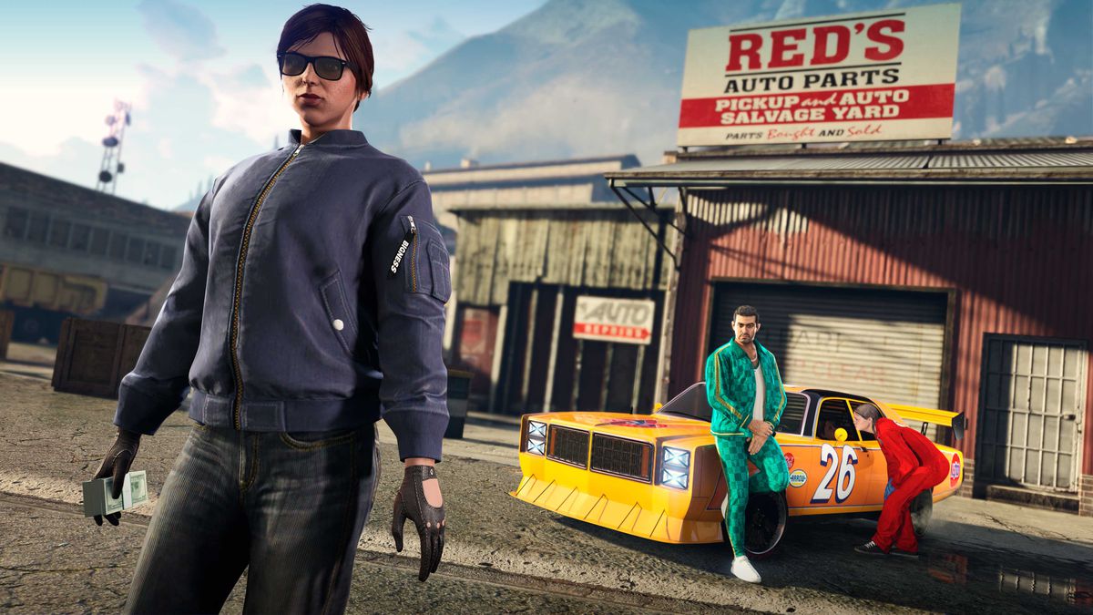 GTA Online promo art from Salvage Yard Robberies.