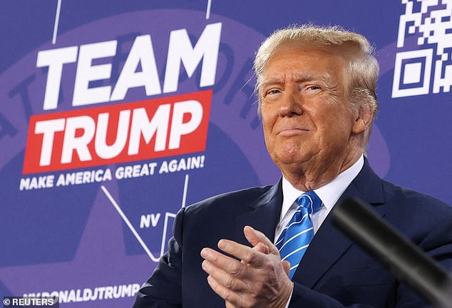 Republican presidential candidate Trump, who won the Iowa caucuses and the New Hampshire primaries, is holding a campaign rally ahead of the Republican caucus in Las Vegas, Nevada.