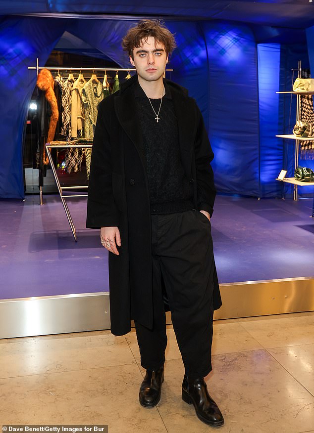 Meanwhile, son Lennon, 24, looked smart as he donned an all-black ensemble with a crew-neck sweater and a long coat