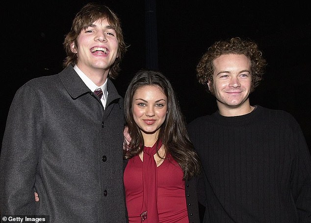 It marks his first public event since he and his wife Mila Kunis were accused of supporting That '70s Show co-star and convicted rapist Danny Masterson;  seen together in 2000