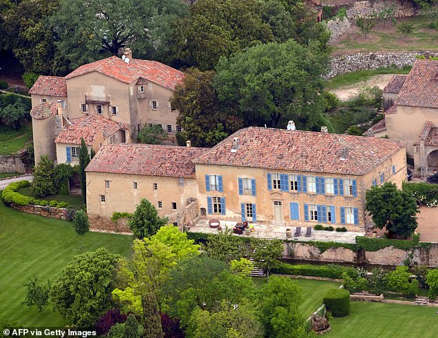 The 1,300-acre Chateau Miraval estate in 2008 before the famous couple bought it as 60-40 partners, with Pitt as majority shareholder