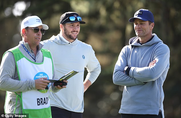 The two superstars formed a group of four in the Pebble Beach Pro-Am