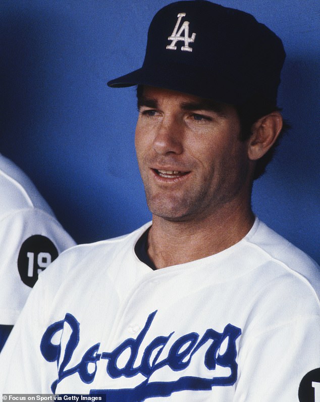Los Angeles Dodgers first baseman Steve Garvey #6 sits in the dugout during the World Series against the New York Yankees at Dodger Stadium in October 1978