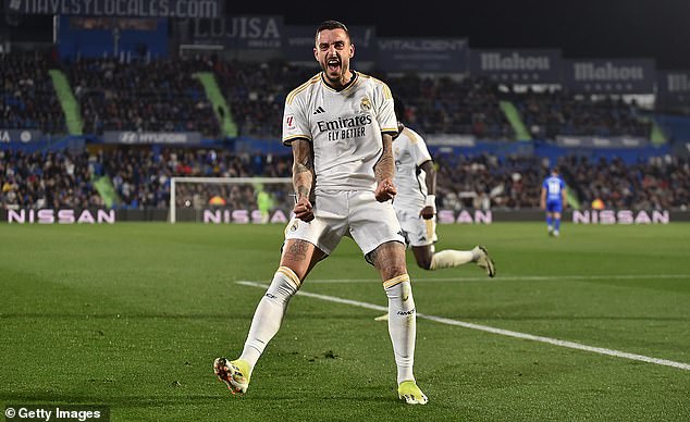 Joselu eventually scored a brace to seal a crucial win for Real Madrid and their title hopes