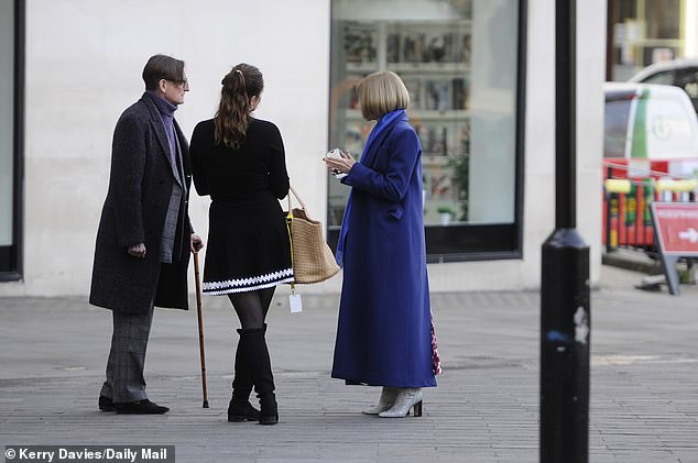 Wintour, a Brit living in America, flew to London to celebrate the last day of Vogue House before the publisher moved