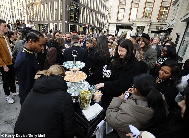 Employees were also treated to sweets as they said goodbye to an office that was home to Condé Nast in Britain for 65 years