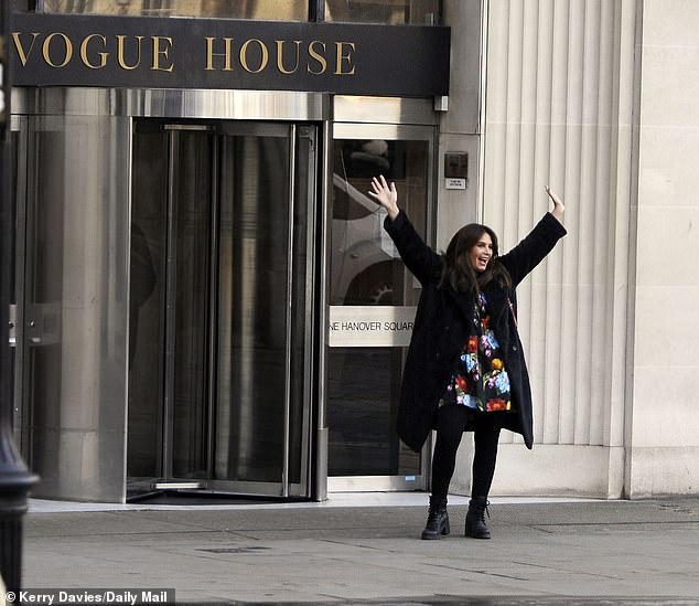 Staff took photos outside the iconic seven-storey building to remember their time there