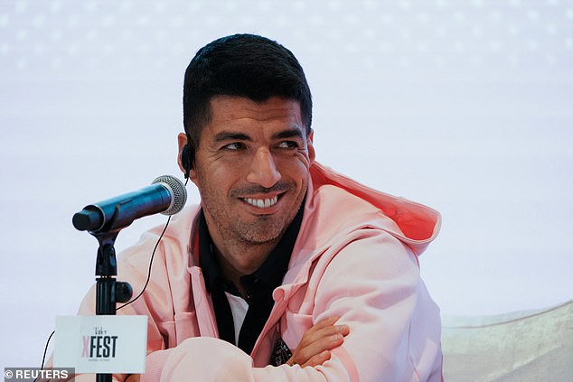 Luis Suarez admitted at a press conference how happy he was to be reunited with Messi