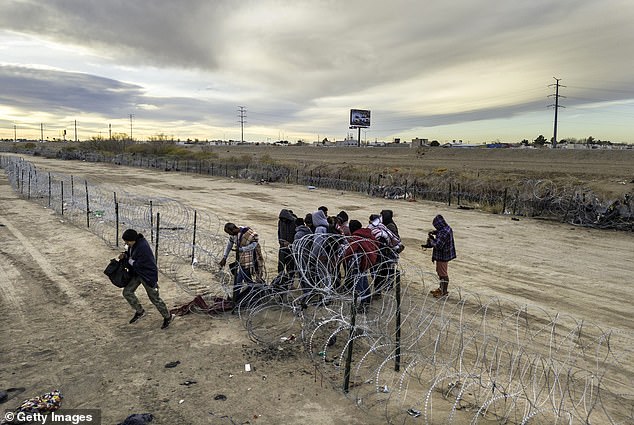 In December, more than 300,000 migrants were encountered crossing the US-Mexico border