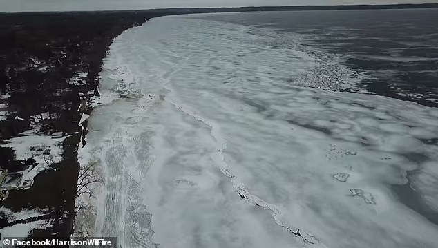 In the second video, which is from Lower Cliff, a huge crack with open area can be seen north of the landing