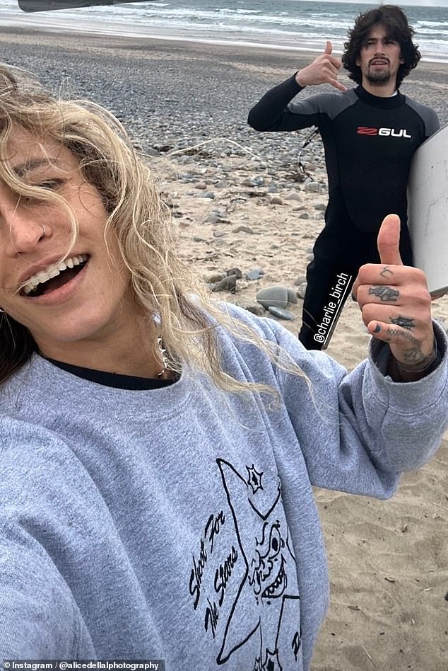 I hear that model and photographer, Alice Dellal, is dating Charlie Birch, 25, a professional skateboarder from Liverpool, who she calls her 'hero'