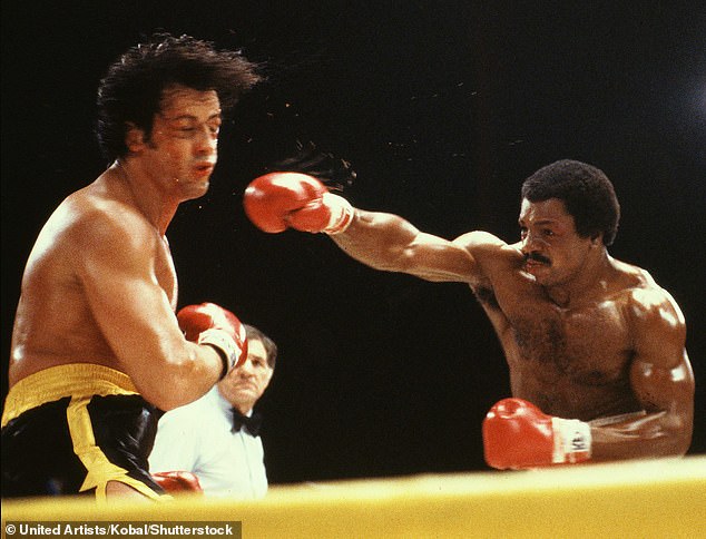 Stallone further stated, “He was absolutely brilliant, his voice, his size, his strength, his athleticism.  But more importantly, his heart, his soul... It's a terrible loss';  the couple seen in Rocky II (1979)