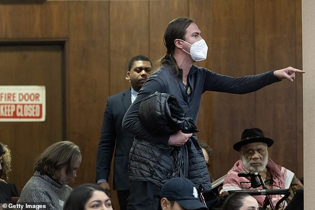 Several protesters were ejected from the council chamber for disrupting the meeting, before eventually being ordered out of the entire public gallery