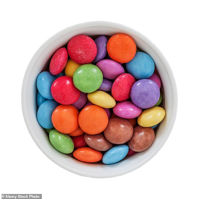 Scientists had previously assumed that young planets would be spheres, but instead they were surprised to find that they are oblate spheroids, like smarties (pictured) (stock image)