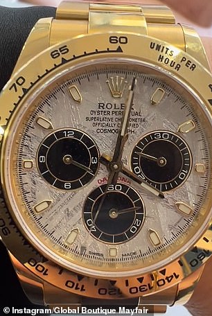 A £50k yellow gold Rolex Daytona 116508