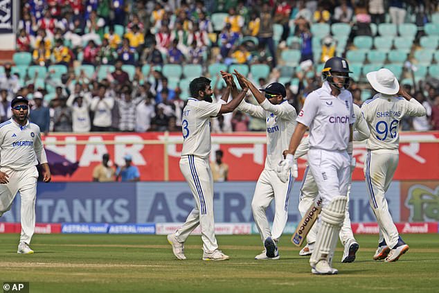 Joe Root was going through a tough time at the crease after being dismissed for five runs by Bumrah