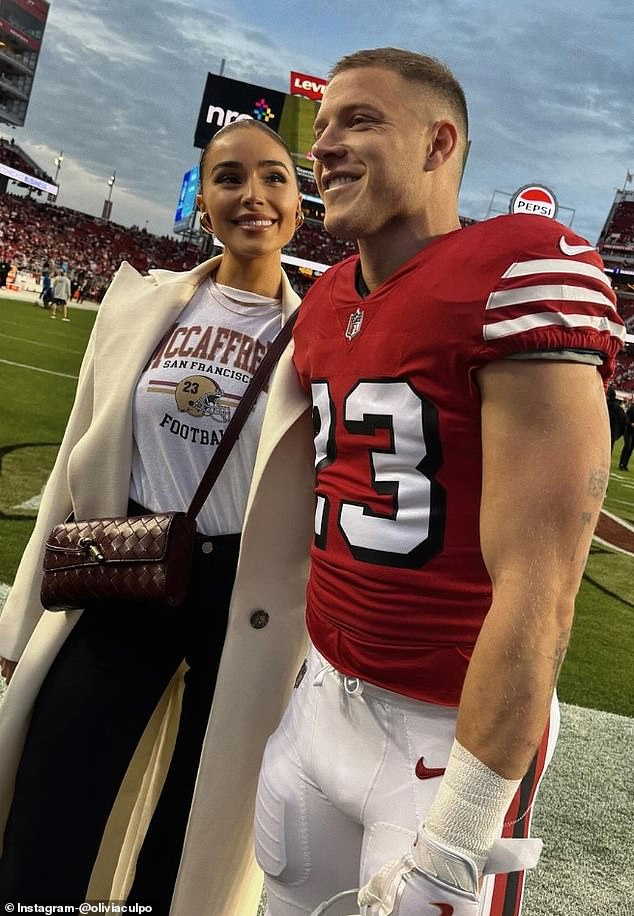 She often attends 49ers games at Levi's Stadium to support her fiancé on the field