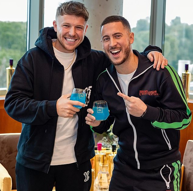 But Hazard declared he would have preferred 'having a beer with friends' after training, with the Belgian recently pictured with the ball boy he kicked back in 2013.