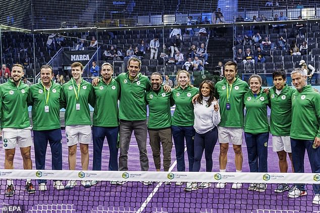 Longoria cheers on her team in Madrid as the competition reaches its final stages