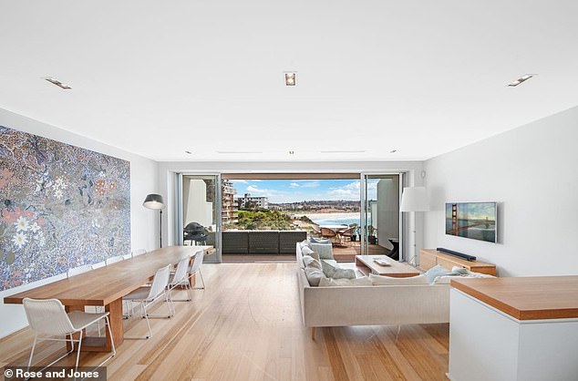 The purchase of the five-bedroom home has surpassed house price records for the area and is one house away from the famous Bronte beach walk